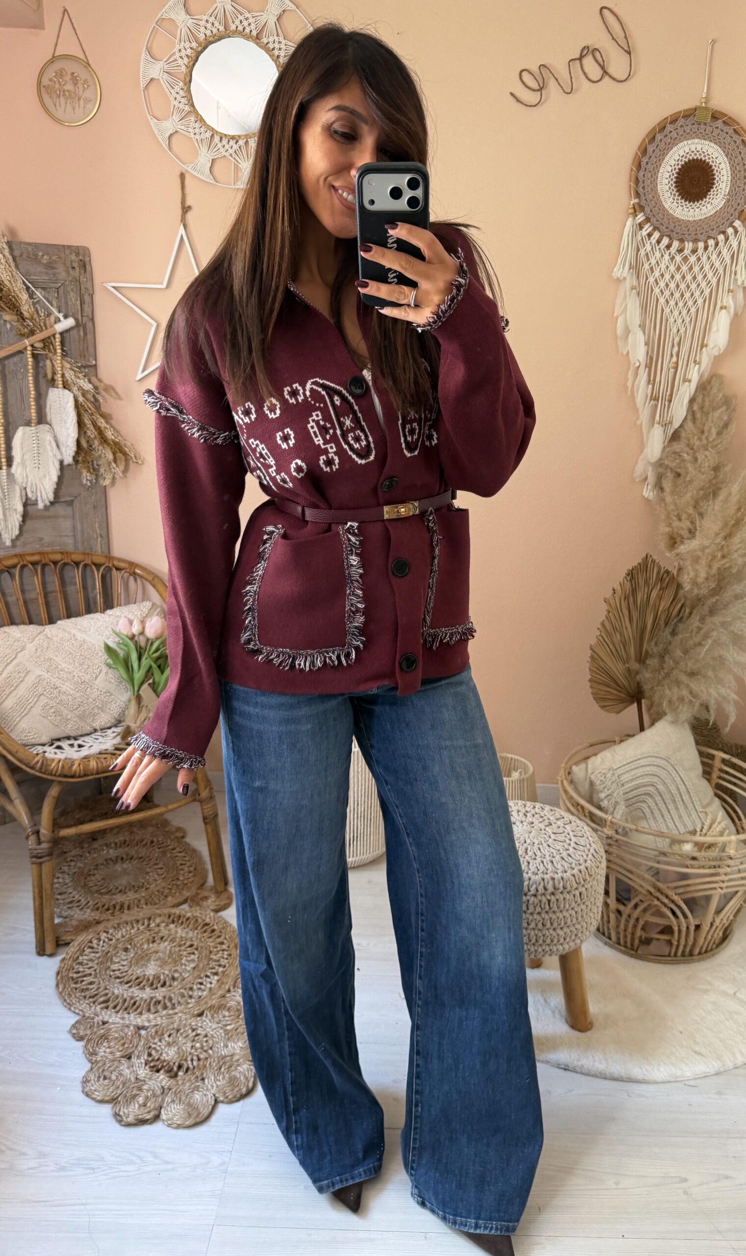 Cardigan stampa liberty