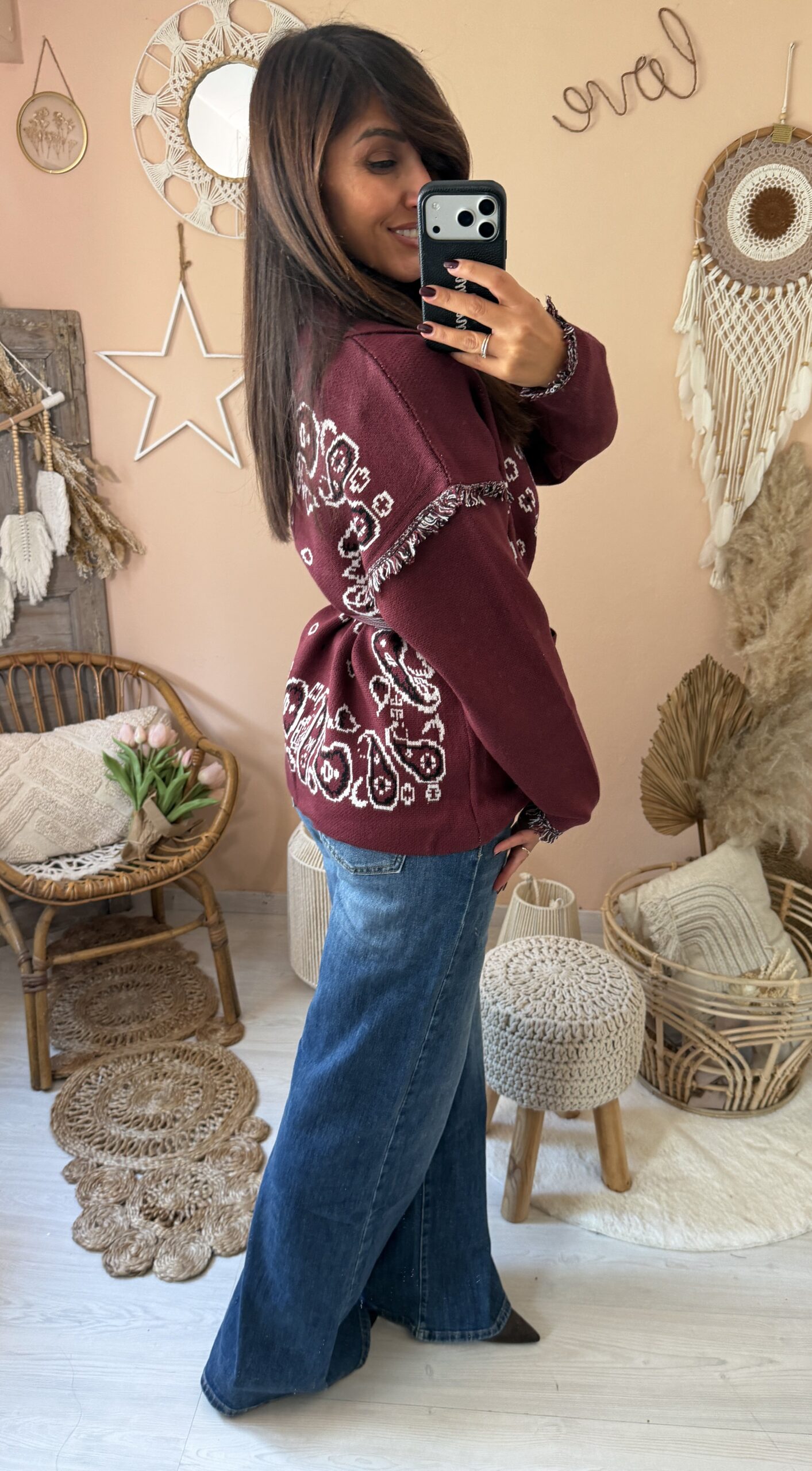 Cardigan stampa liberty