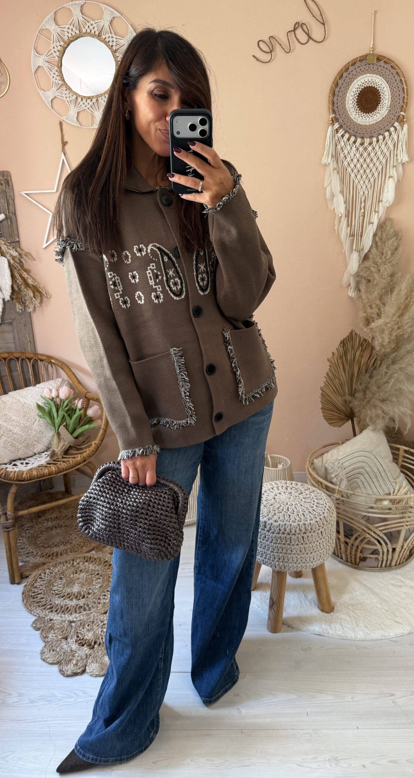 Cardigan stampa liberty