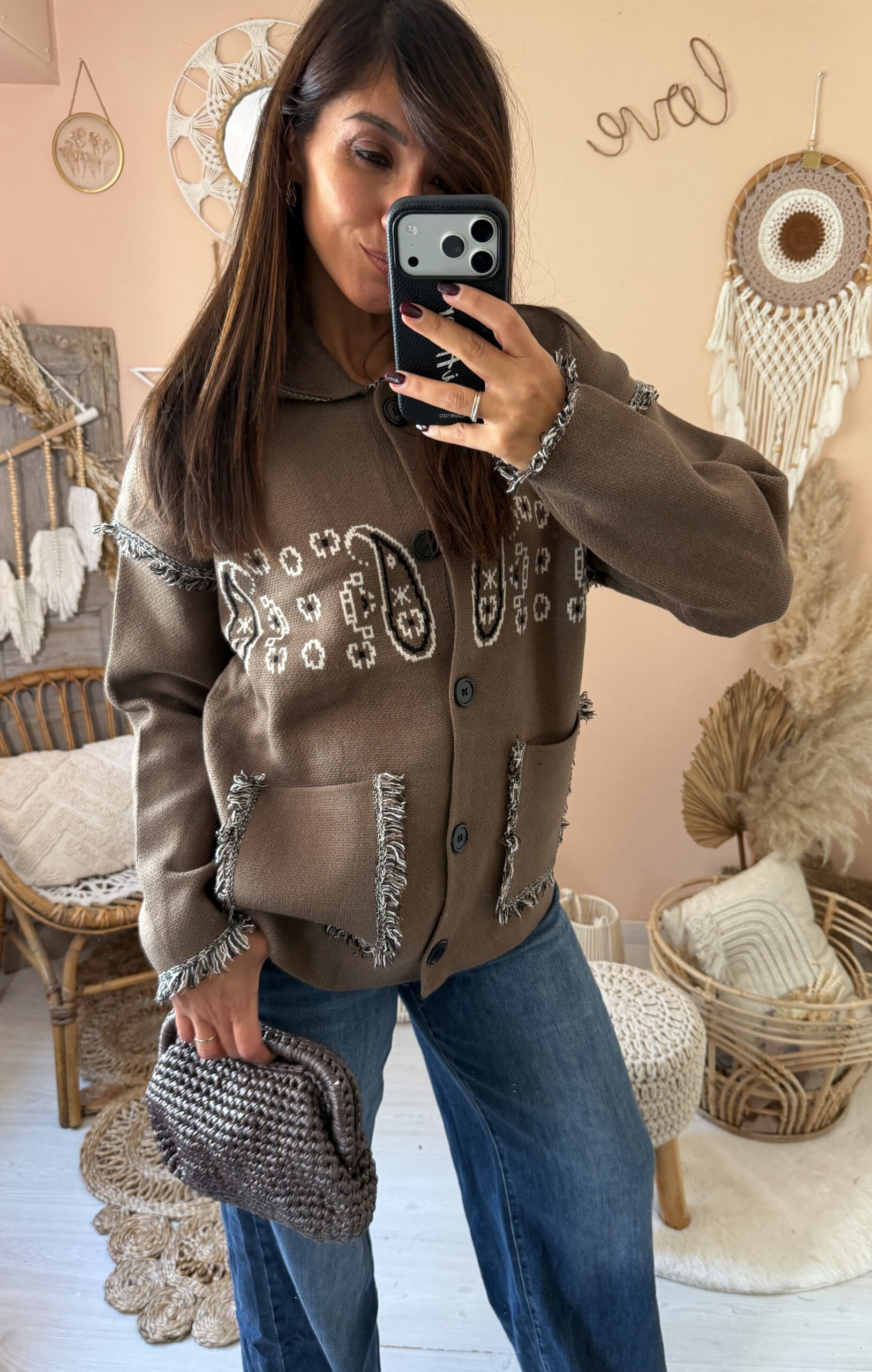 Cardigan stampa liberty
