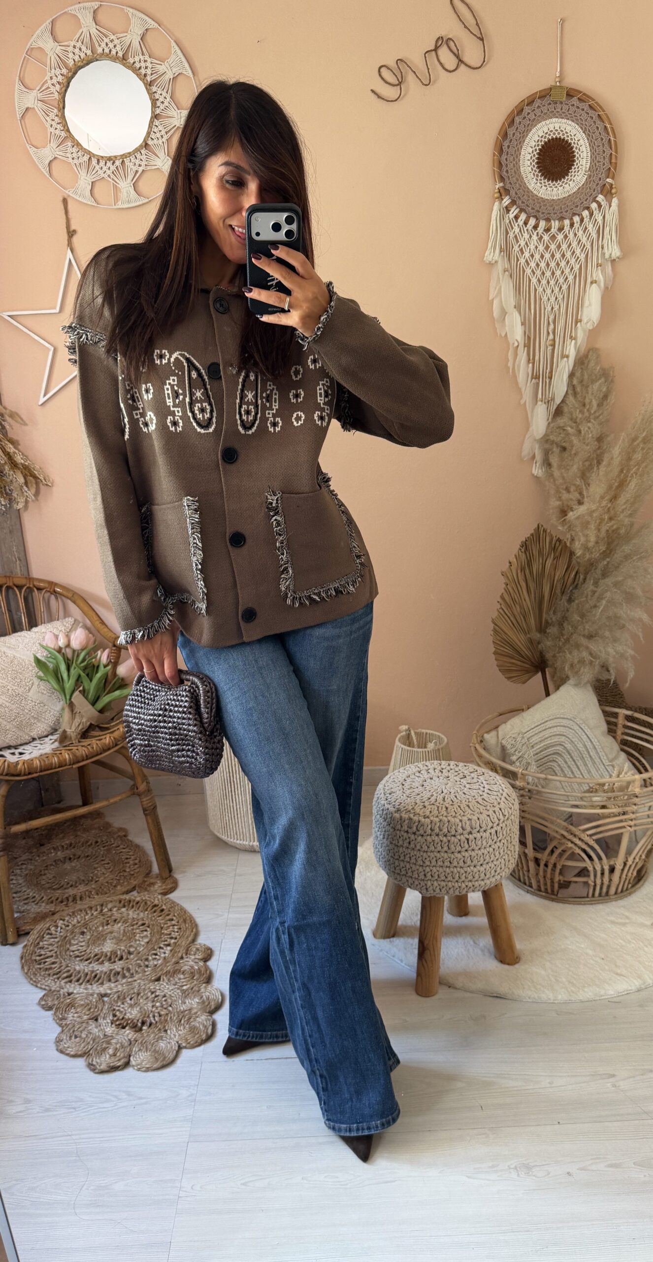 Cardigan stampa liberty