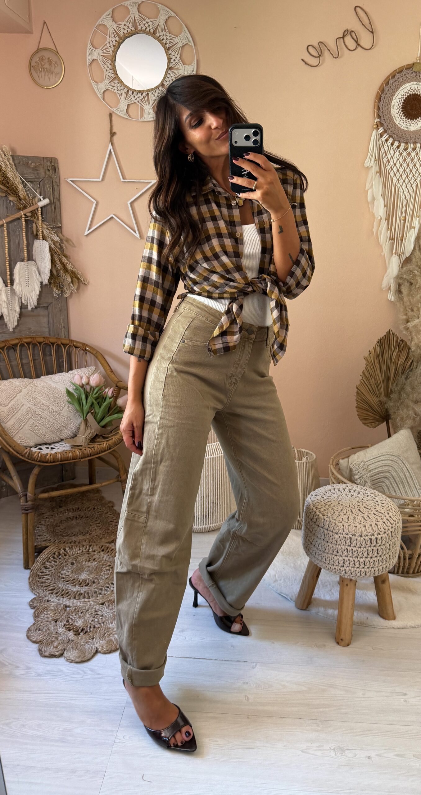 Jeans baloon beige scuro