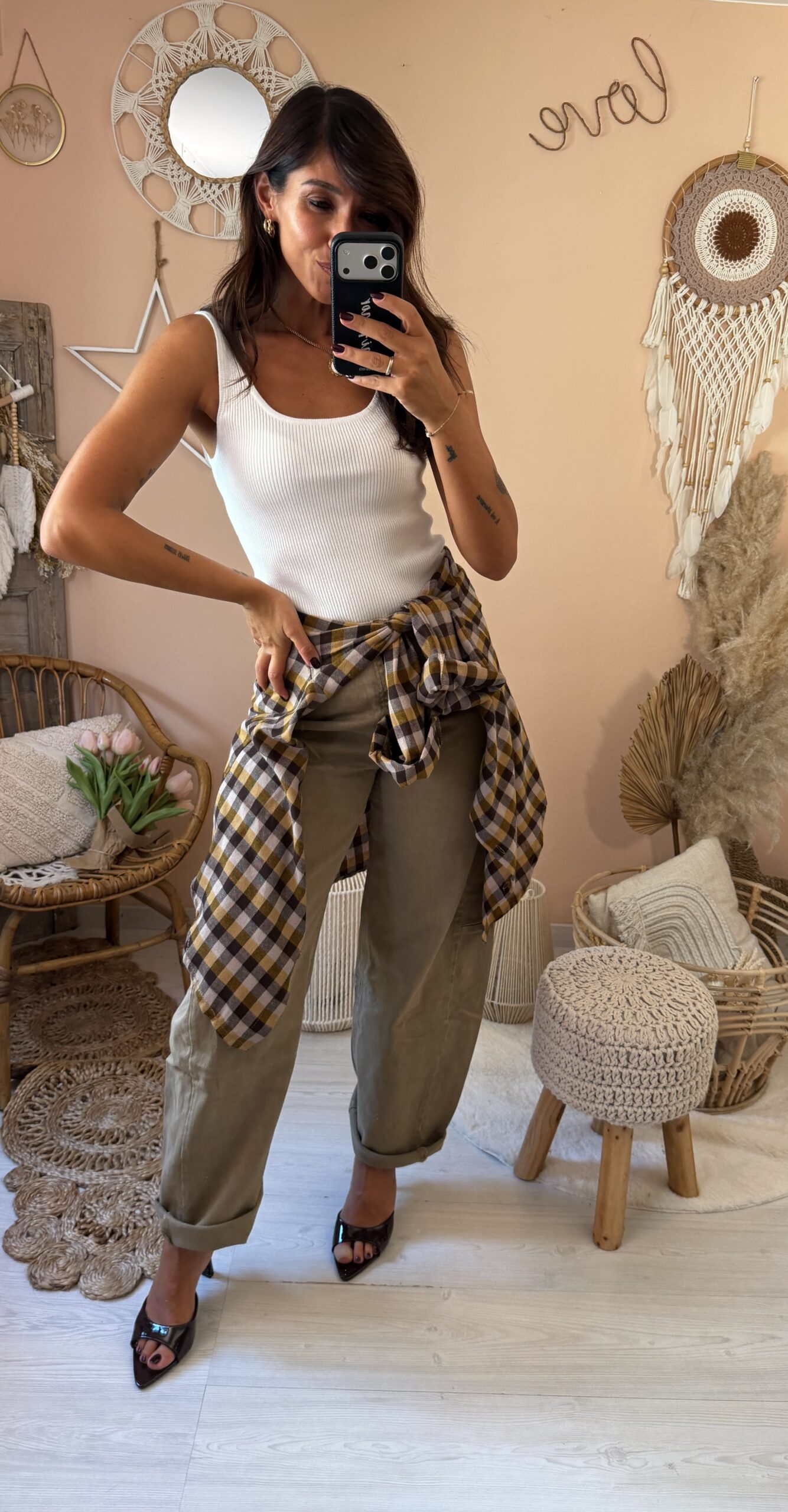 Jeans baloon beige scuro