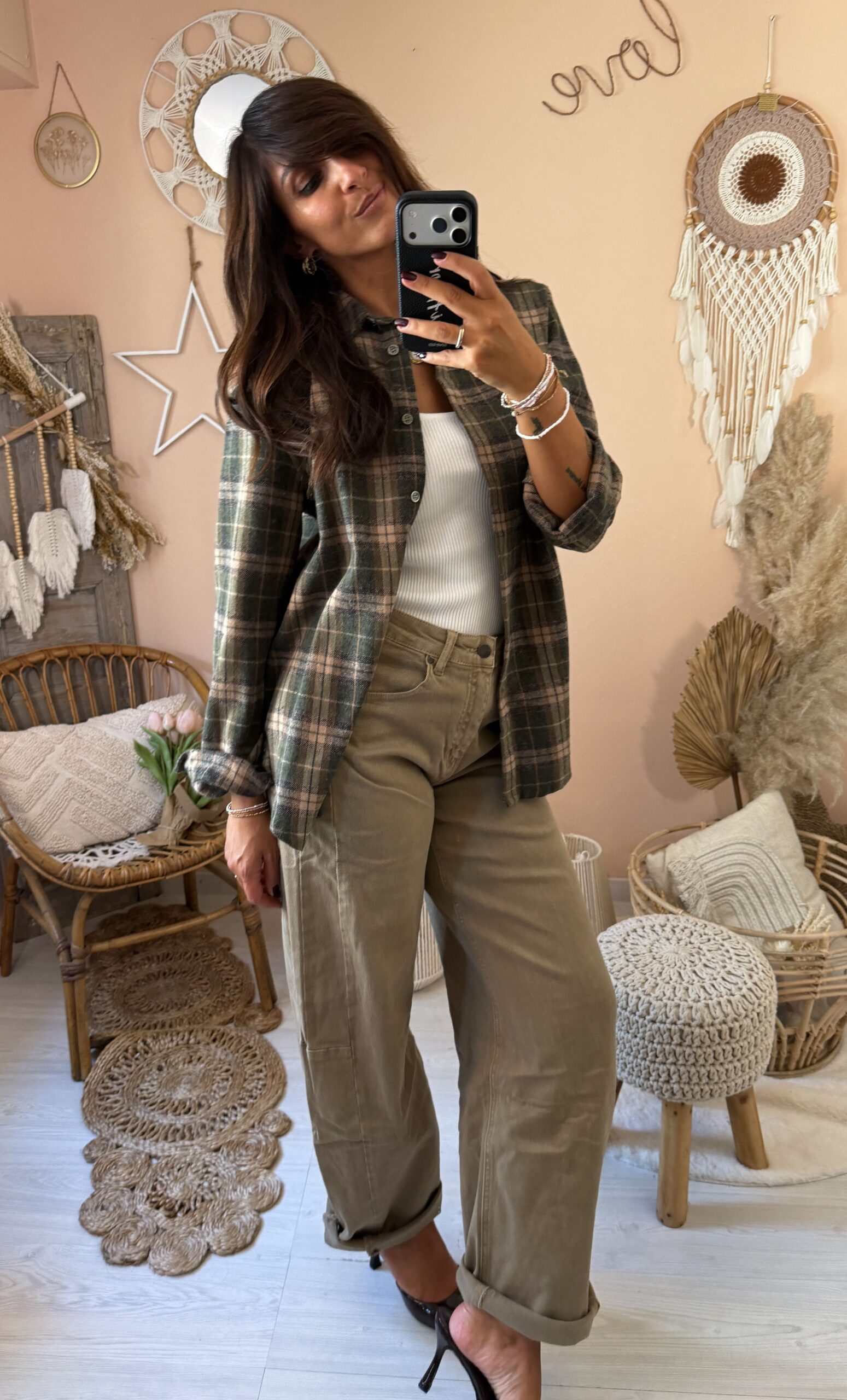 Jeans baloon beige scuro