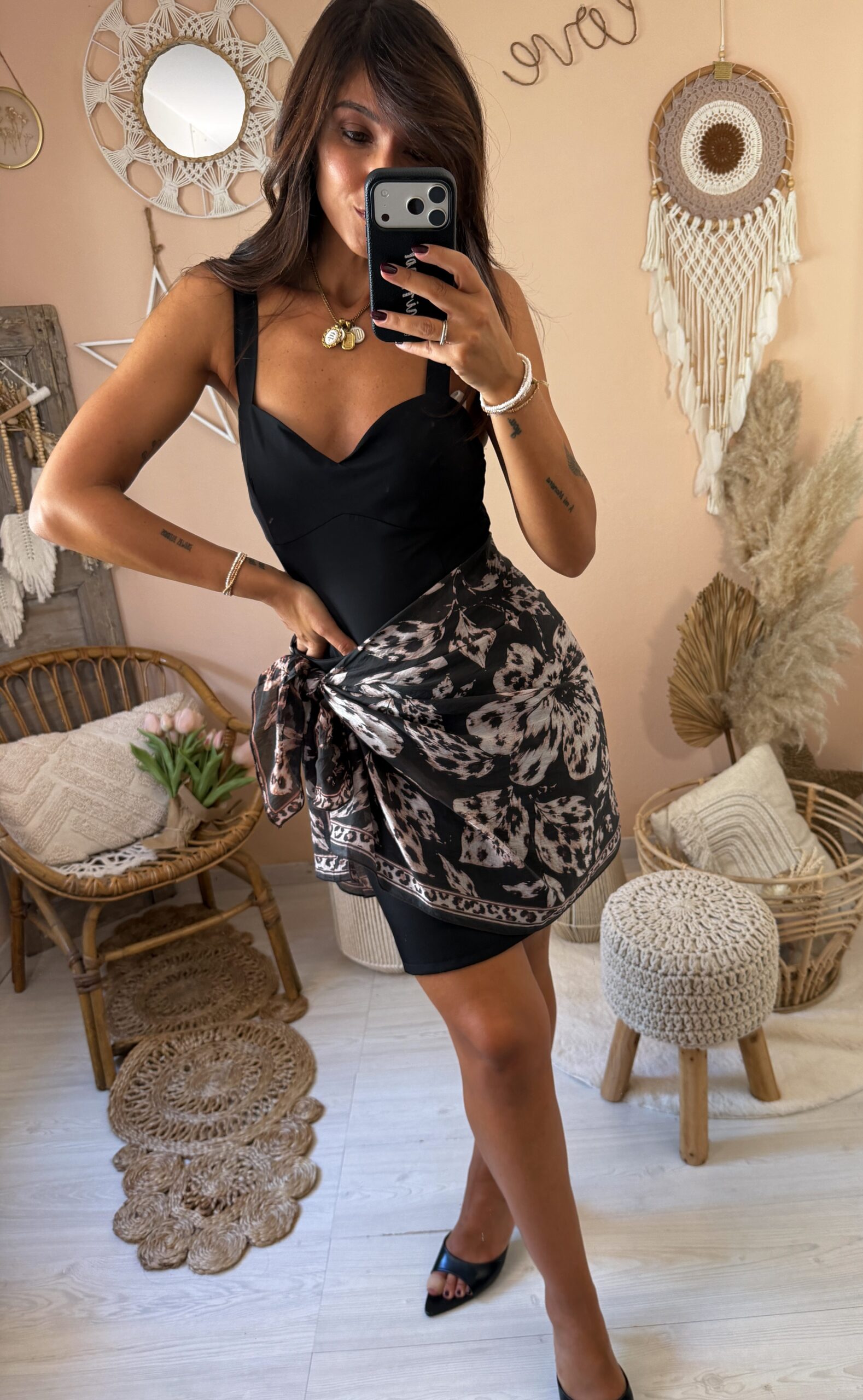 Gonna con foulard susy mix