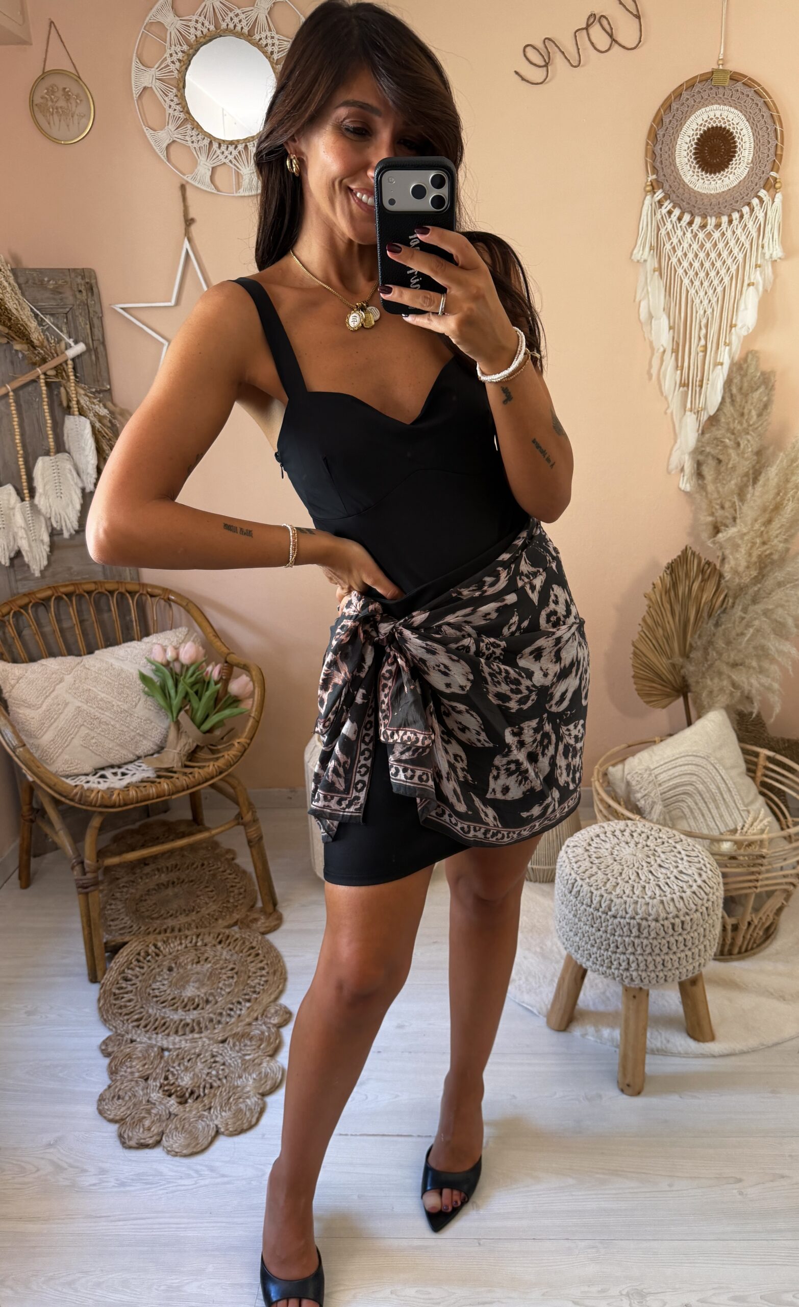 Gonna con foulard susy mix