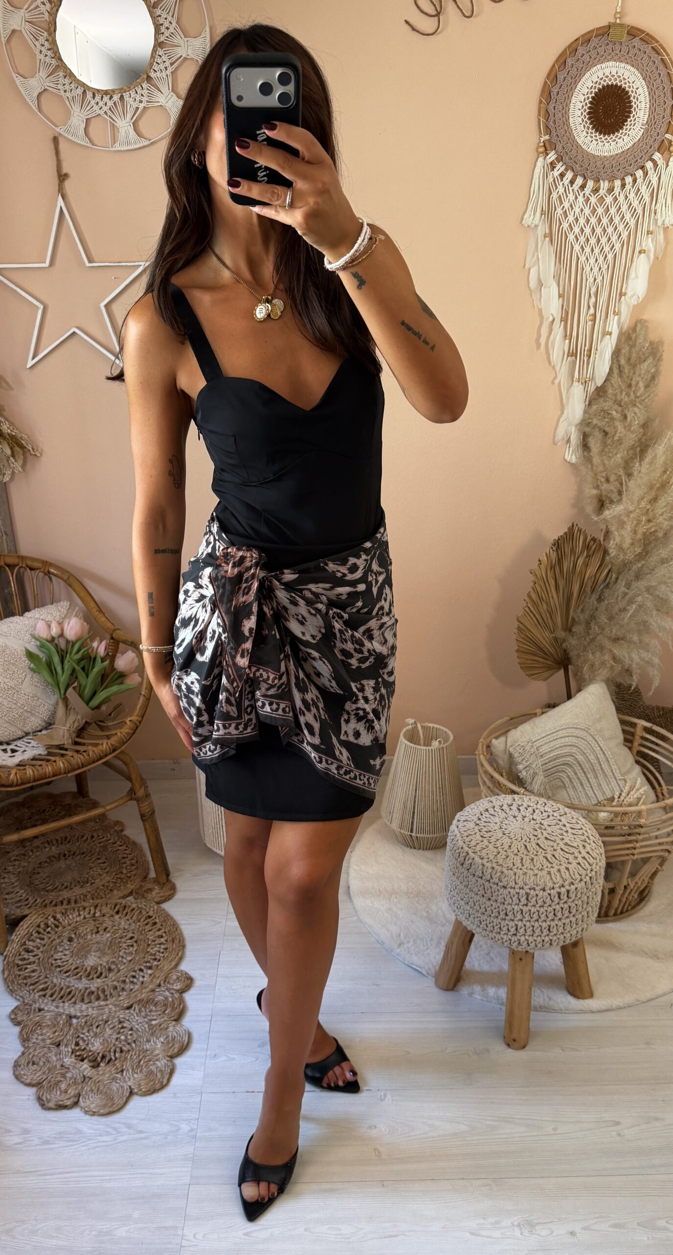 Gonna con foulard susy mix