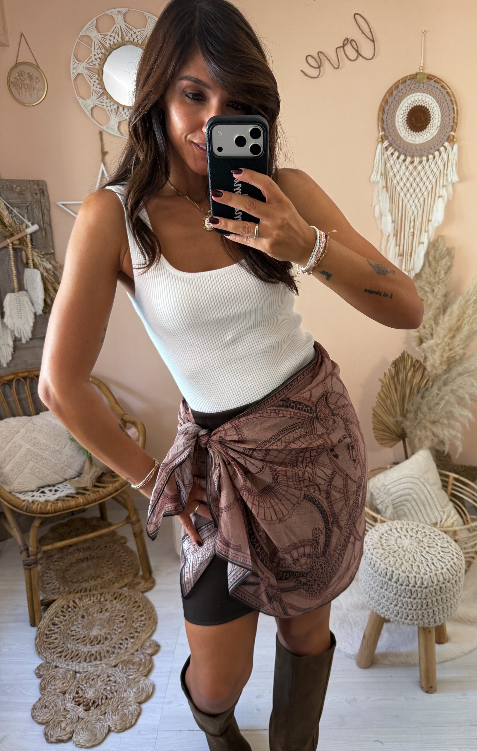 Gonna con foulard susy mix