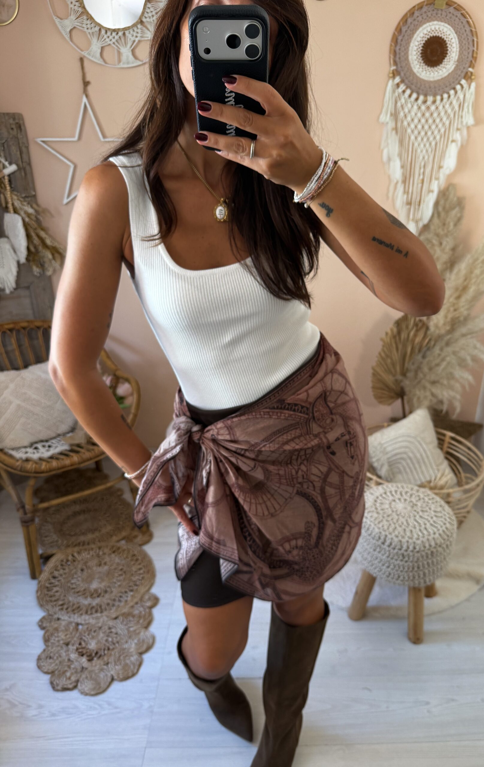 Gonna con foulard susy mix