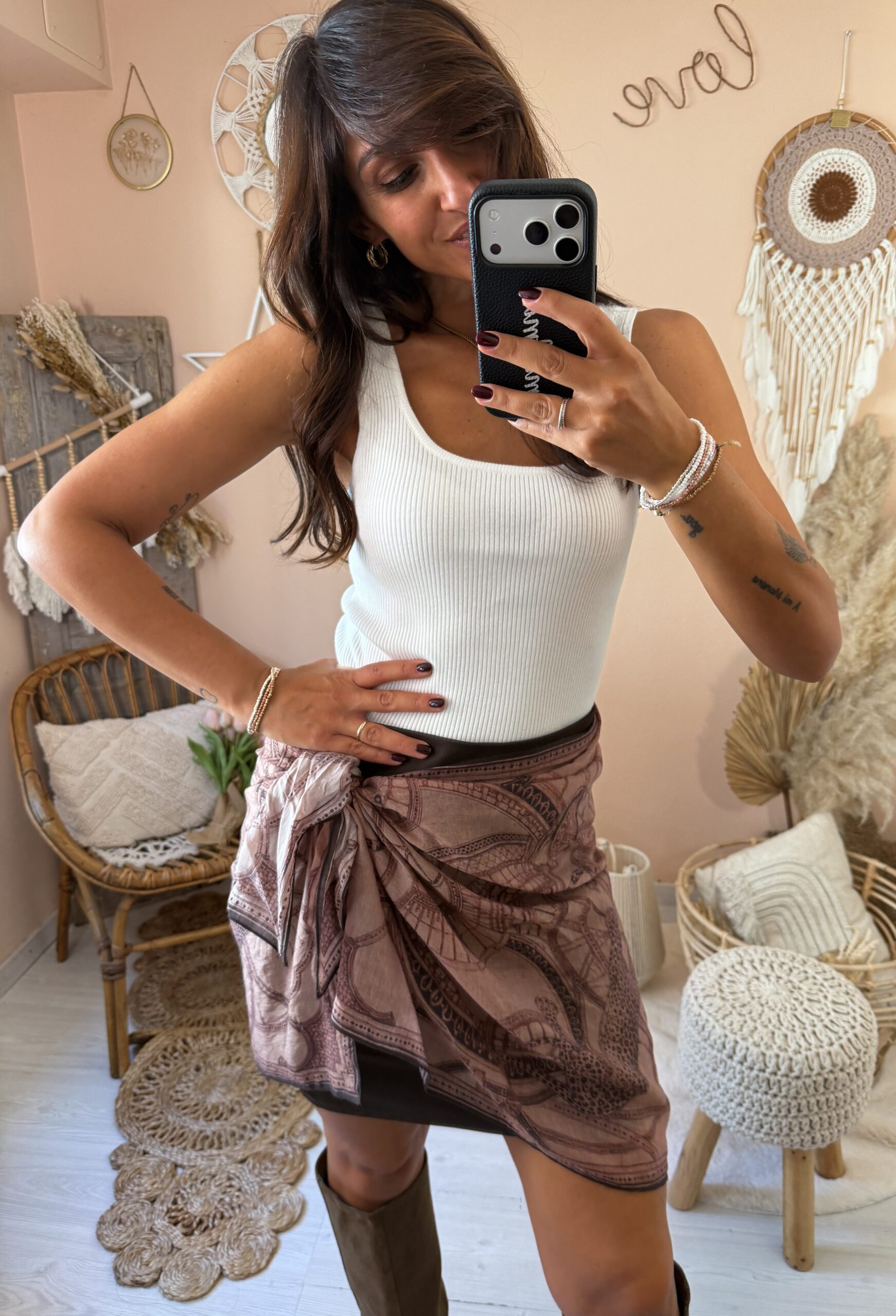 Gonna con foulard susy mix