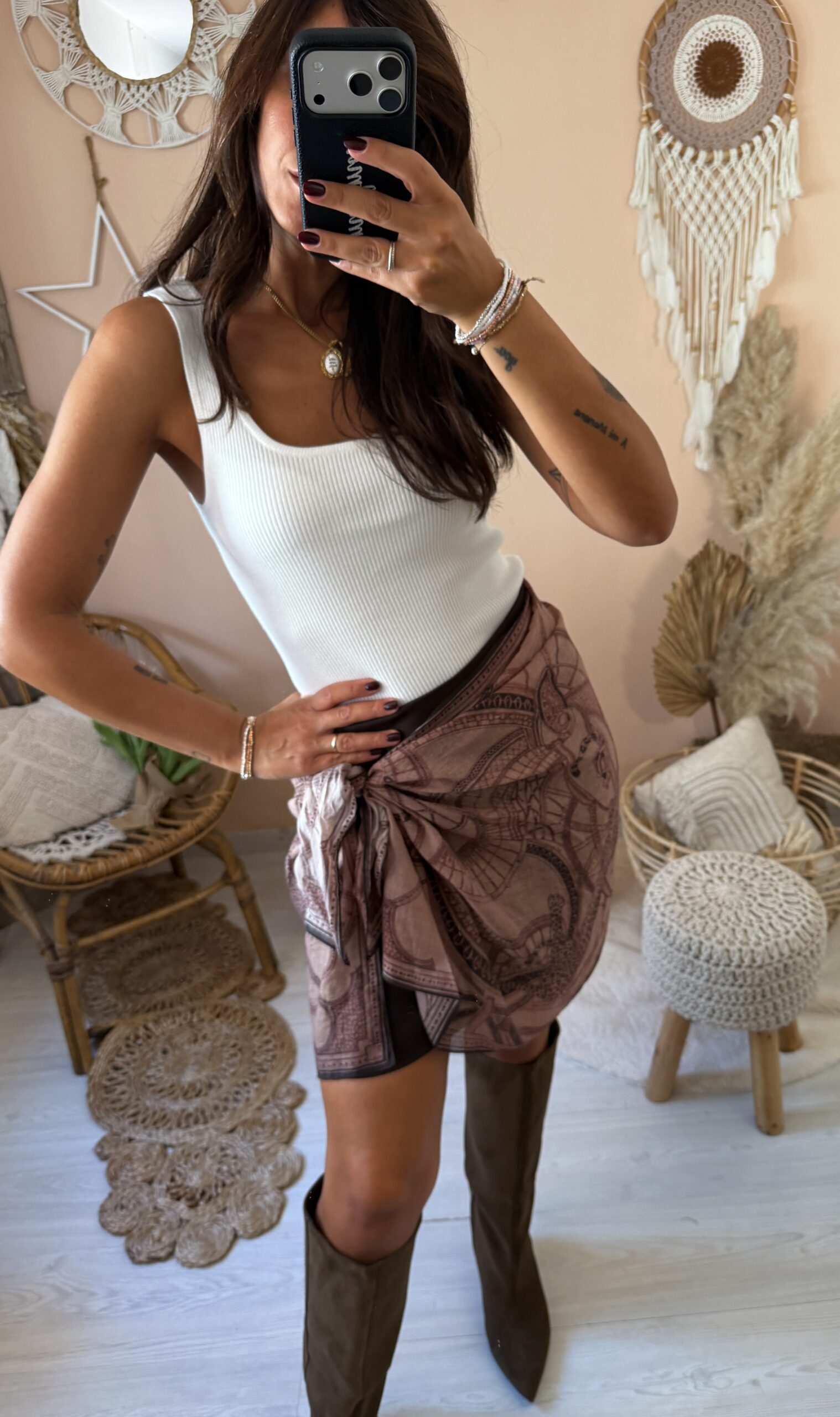 Gonna con foulard susy mix