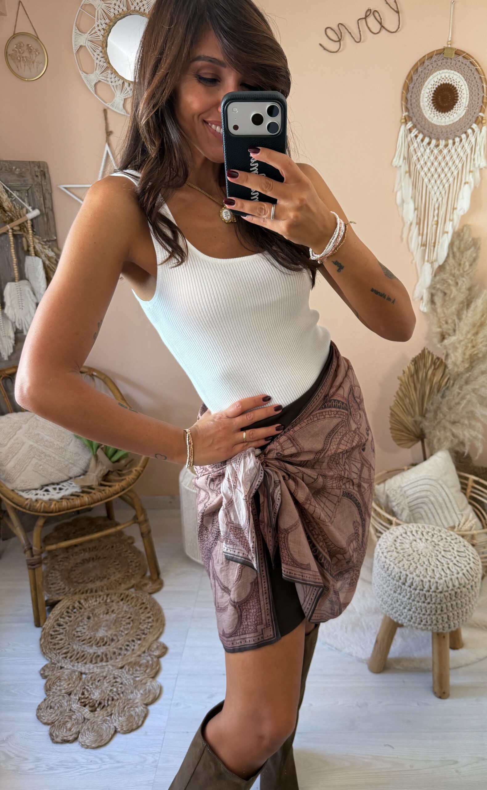 Gonna con foulard susy mix