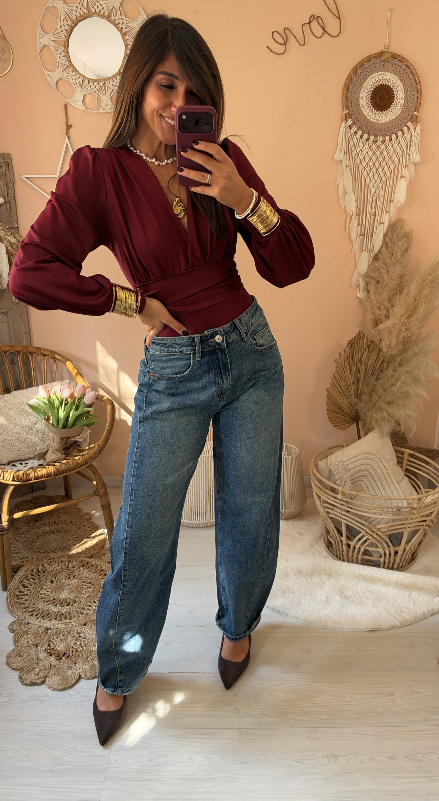 Jeans barell vita media