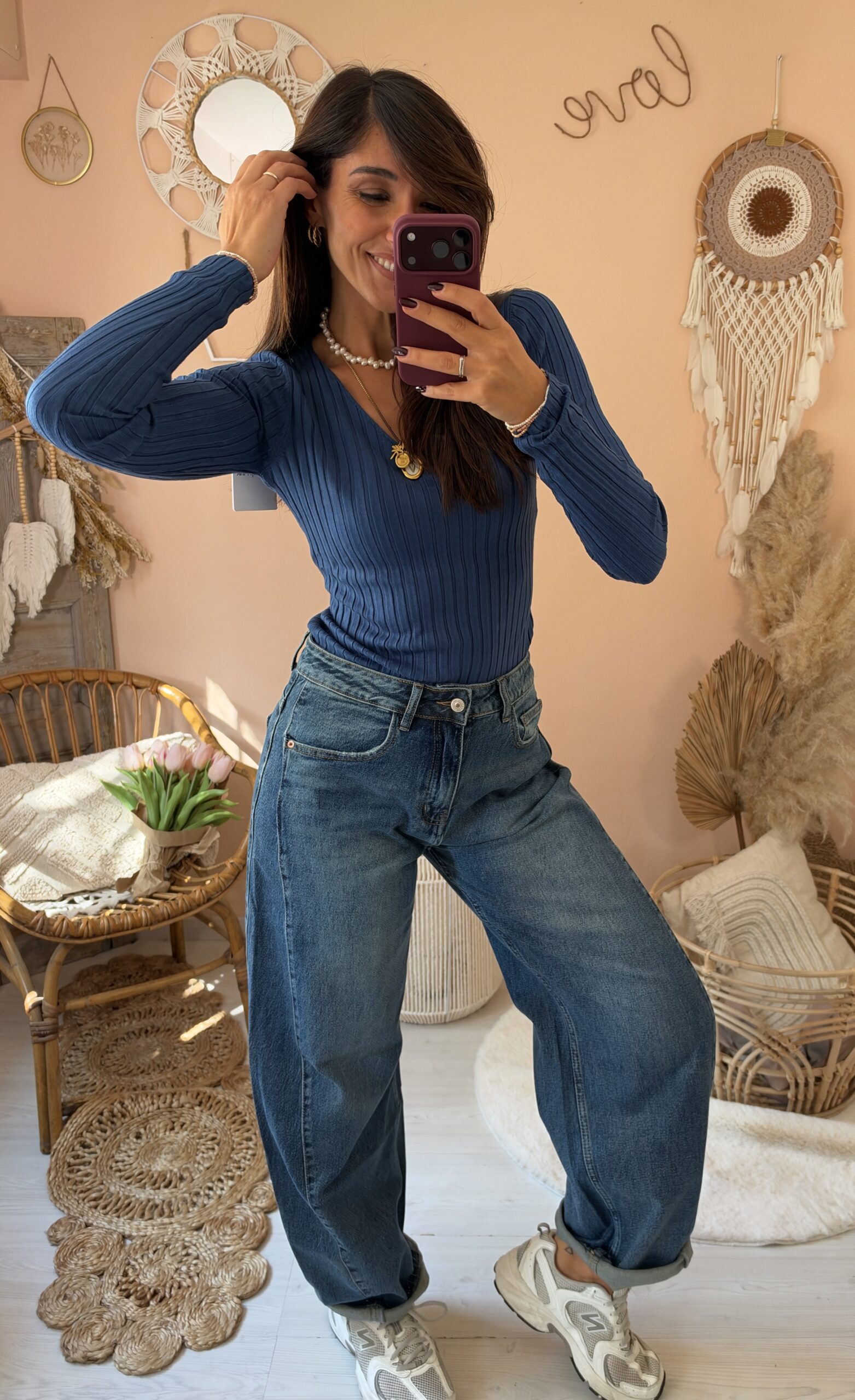 Jeans barell vita media