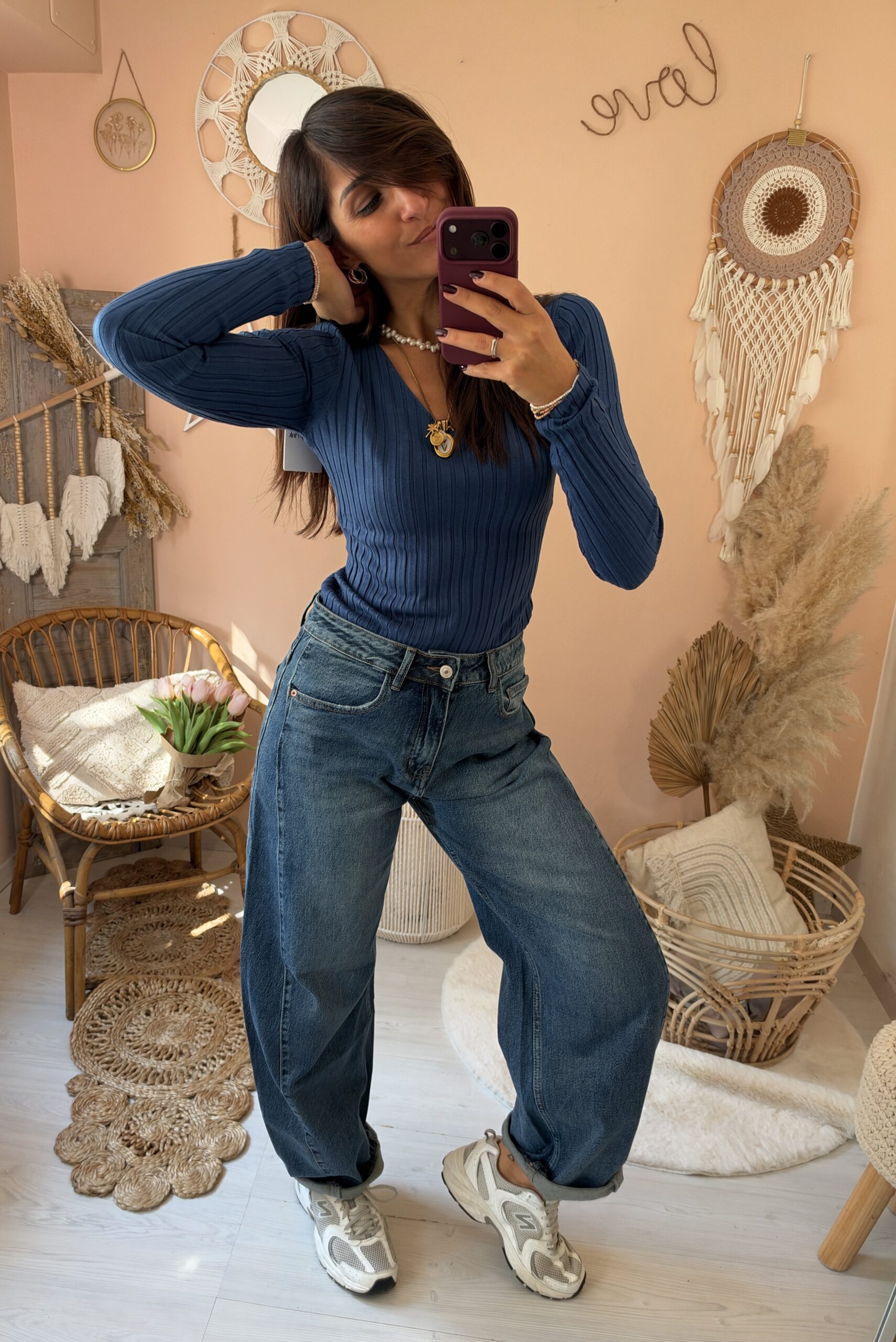 Jeans barell vita media