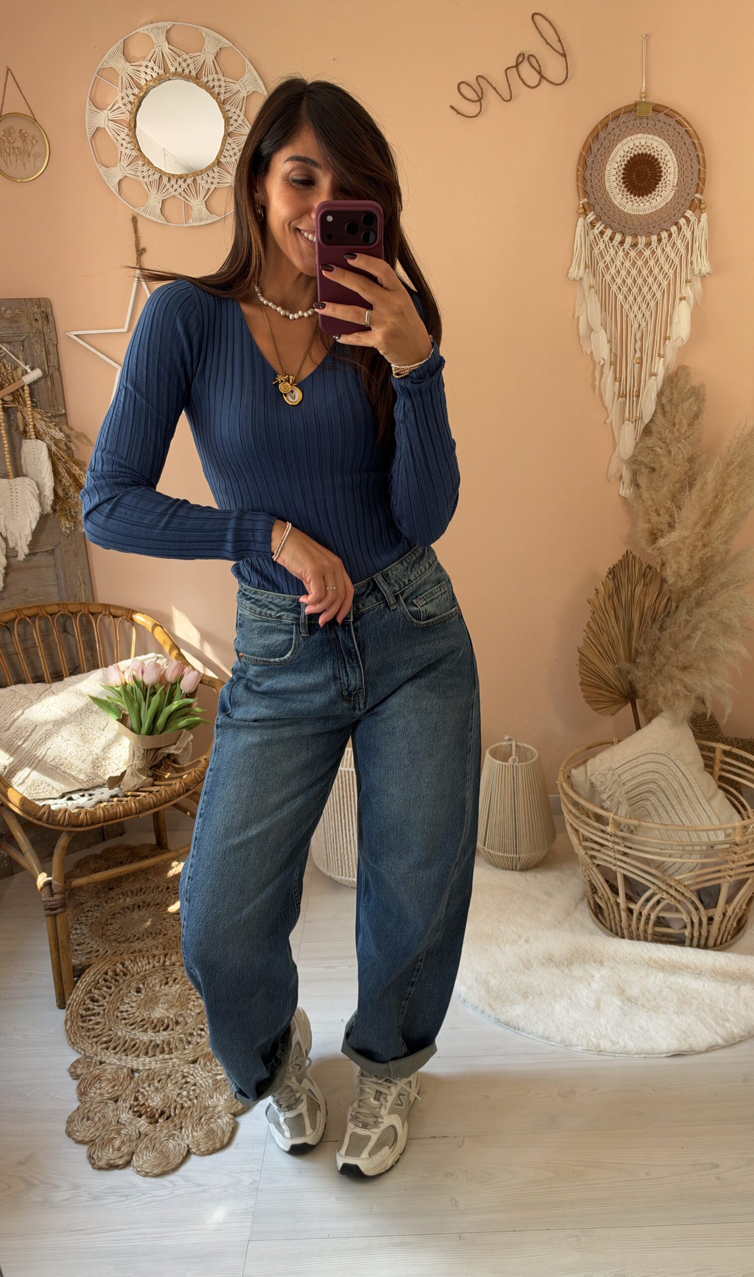 Jeans barell vita media