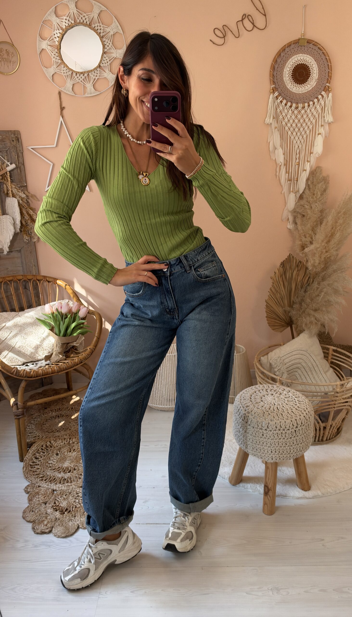 Jeans barell vita media