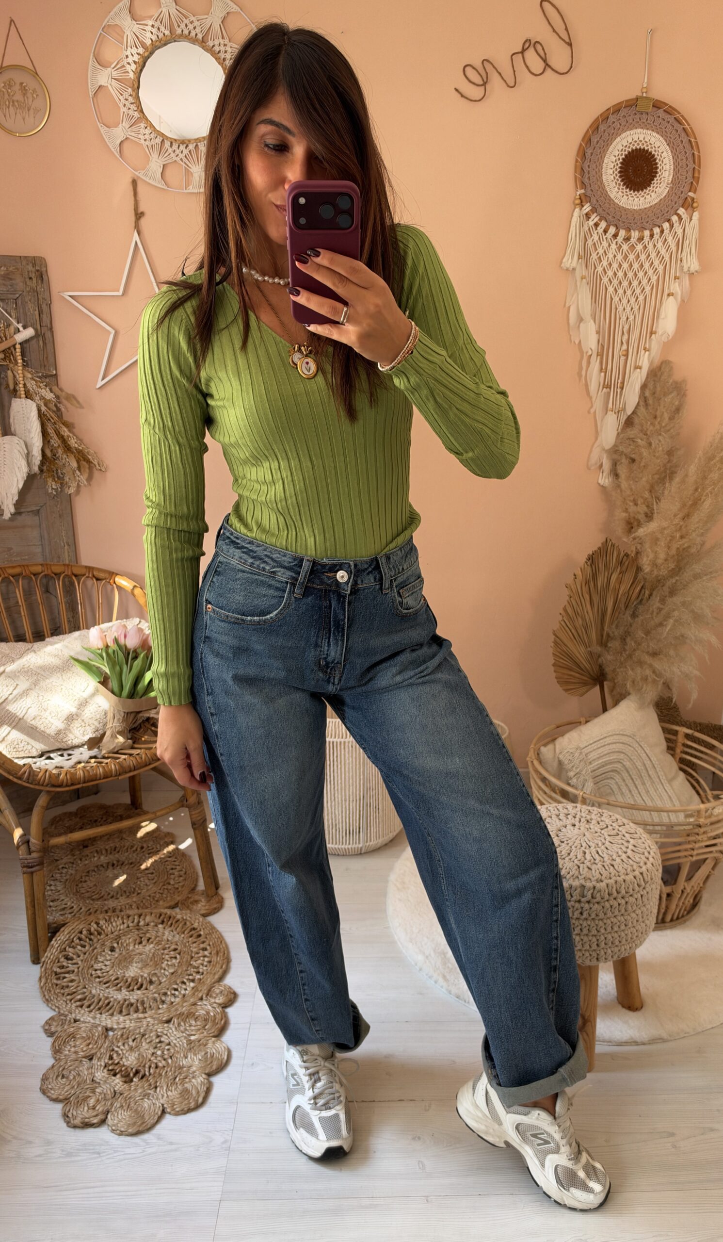 Jeans barell vita media