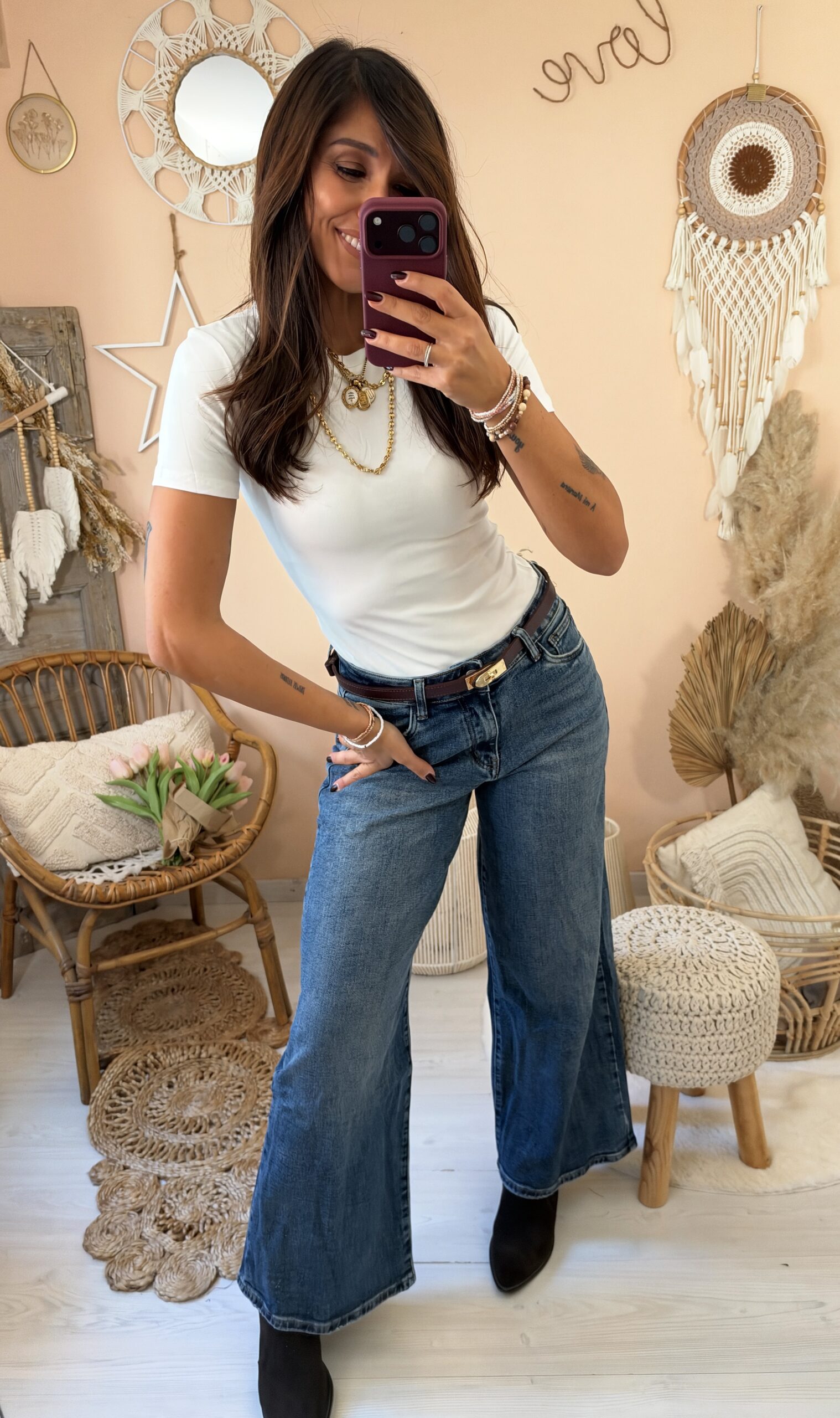 Jeans palazzo lunghezza " petit"