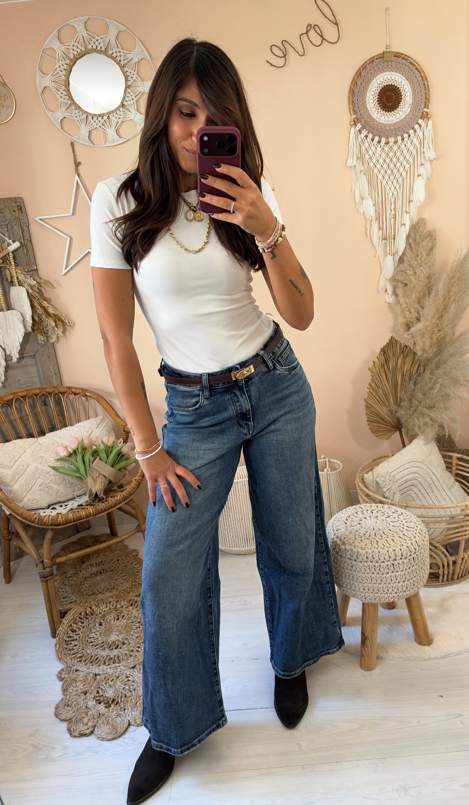 Jeans palazzo lunghezza " petit"