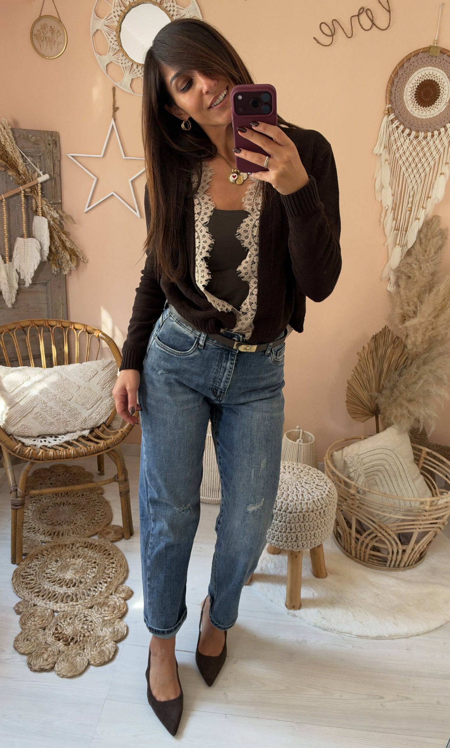Jeans momfit lavaggio medio