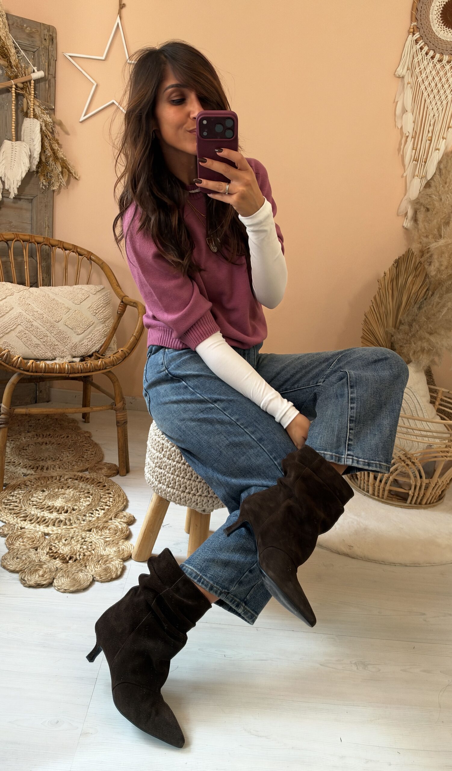 Stivaletto MUST HAVE tacco kitten divine follie testa di moro
